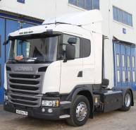 Scania G340LA 4x2 HNA New Griffin Space 340. Тягач Scania на газе G 340 LA 4X2 HNA, 9 000 куб. см., 11 500 кг. Под заказ