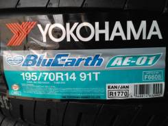 Yokohama BluEarth AE-01. Летние, 2017 год, без износа, 4 шт