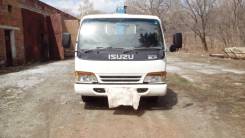 Isuzu Elf. Грузовик с гидроманипулятором, 4 750 куб. см., 3 500 кг.