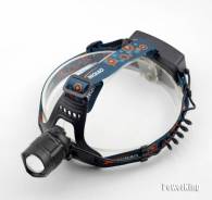 Тактический сверх-яркий налобный фонарь CREE T-6 с USB.