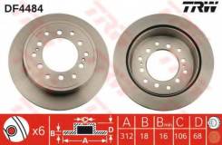 Диск тормозной. Toyota: Land Cruiser, FJ Cruiser, Hilux Surf, Noah, Land Cruiser Prado, Sequoia, 4Runner Lexus GX470, UZJ120 Двигатели: 1KDFTV, 1KZT...