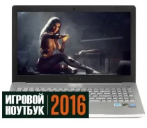 Asus N550JK. 15.6", 2,5����, ��� 8 ��, ���� 1 000���, WiFi, Bluetooth, ����������� �� 3��. ����