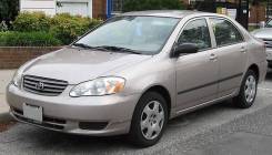 Бампер. Toyota Corolla, ZZE130, ZZE131, ZZE132, ZZE133, ZZE134 Двигатели: 1ZZFE, 2ZZGE