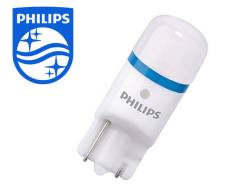 Philips лампы в габариты LED T10 X-treme Vision 8000K (2 шт. ). Chevrolet: Lacetti, Captiva, Cruze, Chevy, Nubira, TrailBlazer, Aveo, Onix, Corsa, Lan...