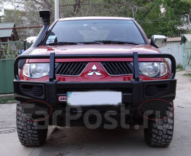 Передний силовой бампер АМЗ для Mitsubishi L200 1996-2005