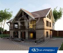 M-fresh Argentum (Проект яркого и современного дома! Посмотрите! ). 200-300 кв. м., 2 этажа, 5 комнат, бетон