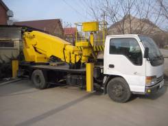 Isuzu Elf. Автовышка, 4 300 куб. см., 15 м.