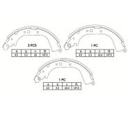 Колодка тормозная. Toyota Toyoace, LY161, LY162 Toyota Land Cruiser, FZJ73, FJ61, FJ73, BJ71, VDJ79, HZJ70, BJ75, HZJ75, BJ43, FZJ100, HZJ79, FJ45, FZ...