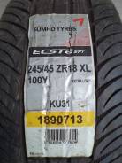 Kumho Ecsta SPT KU31. Летние, 2011 год, без износа, 4 шт