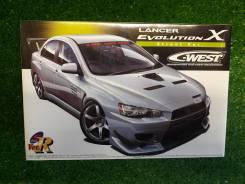 Модель Lancer Evolution X C-West масштаб 1:24 для сборки (склеивания)