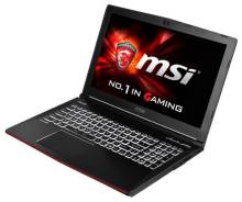 MSI GE62. 17", 2,9 ГГц, ОЗУ 8192 МБ и больше, диск 1 000 Гб, WiFi, Bluetooth, аккумулятор на 5 ч.