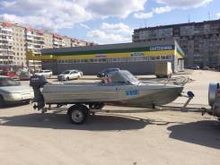 Казанка-5М. длина 4,90 м., двигатель стационарный, 40,00 л.с., бензин