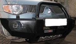 Силовая накладка на передний бампер РИФ для Mitsubishi L200NEW. Mitsubishi. Под заказ