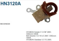 Щетки генератора. Toyota: Corolla, Hilux Surf, Yaris, Corolla Rumion, Hiace, Land Cruiser Prado, Dyna, Coaster, Vitz, Ractis, Toyoace, Wish, Crown, Au...