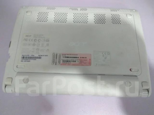 Acer Aspire One D257. 10.1", 1,7����, ��� 1024 ��, ���� 250���, WiFi: 1, Bluetooth: 1, ����������� �� 1��. ����
