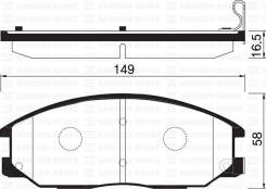 Тормозные колодки, Передние (4813008260) на SsangYong Stavic (2005- ) / SP1171 / SANGSIN
