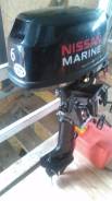 Nissan Marine. 6,00 л.с., 4х тактный, бензин, нога S (381 мм), Год: 2010 год
