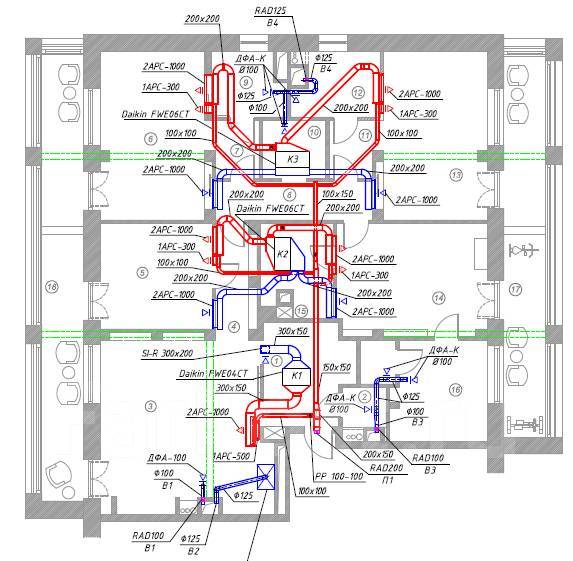 Монтаж систем вентиляции, Изготовление воздуховодов. Проектирование ...