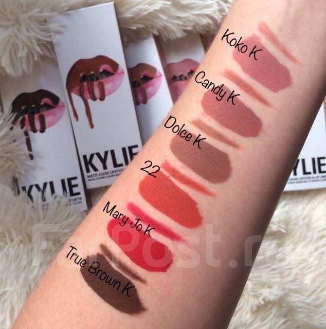 Купить матовая помада KYLIE Lip Kit оттенок LEO + карандаш