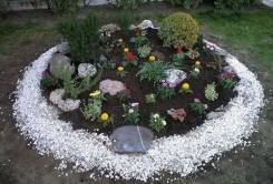 Камни и каменные крошки.
