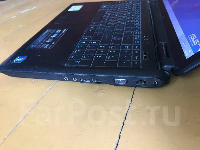 Asus K50C. 15.6", 1,5����, ��� 2048 ��, ���� 250���, WiFi: 1, ����������� �� 2��. ����
