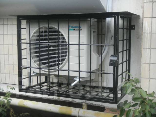 Услуги сварщика: антивандальные решетки на кондиционеры, пандусы ...