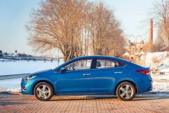 Ветровик на дверь. Hyundai Solaris