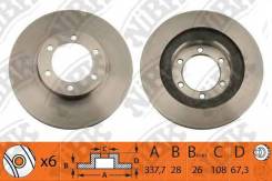 Диск тормозной. Lexus GX470, UZJ120 Toyota 4Runner, UZN215, GRN210, UZN210, GRN215 Toyota Land Cruiser Prado, TRJ125, TRJ120, KZJ120, KDJ121, GRJ125...