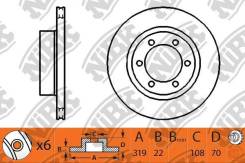 Диск тормозной. Toyota Land Cruiser Prado, KDJ120W, VZJ95W, VZJ90W, VZJ90, KDJ95W, FJ75, KDJ90W, KZJ90W, VZJ95, KZJ95W, KDJ90, KDJ95. Под заказ