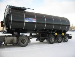 Сеспель 964871. Полуприцеп-цистерна SF3B28 (964871, термос 150мм, обшивка нерж-ка)