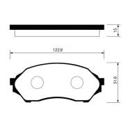 Колодка тормозная дисковая. Mazda Training Car, BJ5P Mazda Laser Lidea, BJ3PF, BJ5PF, BJ8WF, BJEPF, BJ5WF Mazda Familia, BJ5P, YR46U15, ZR16U65, BJFW...