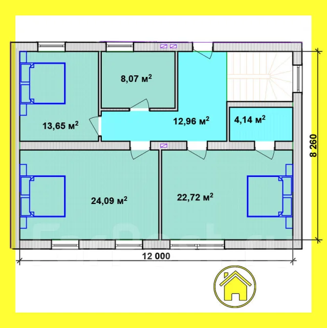 029 Z AlexArchitekt ������ ������������ ����. 200-300 ��. �., 2 �����, 4 �������, ����� ����