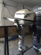 Honda. 5,00 л.с., 4х тактный, бензин, нога S (381 мм), Год: 2005 год