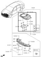 Защита двигателя пластиковая. Kia Optima