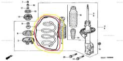 Пружина подвески. Honda Jazz Honda Fit, LA-GD3, LA-GD1, UA-GD1 Двигатели: L12A1, L15A1, L13A2, L13A1