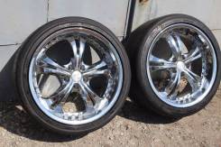 Хромы R19 Bolzanos Shark 9J с резиной 265/35 Michelin Pilot Sport 2шт. 9.0x19 5x114.30 ET38 ЦО 73,0 мм.