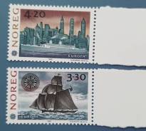 1992 Норвегия. Европа(C. E. P. T. ) 500 лет открытия Америки. 2м Чистые