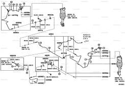 Трубка пневмоподвески. Toyota Harrier, GSU36, MCU36W, GSU31, MCU36, MCU31 Двигатели: 2GRFE, 1MZFE
