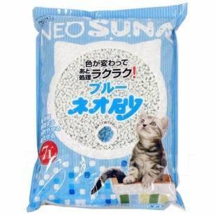 Наполнитель целлюлозно полимерный для кошачьего туалета japan premium pet с голубым индикатором