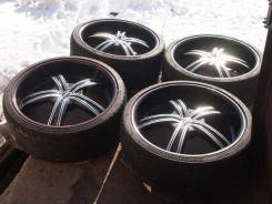 Под заказ! M105! Gloss Black Machined Face Red Pinstripe R24. 9.5x24 6x139.70 ET18 ЦО 110,0 мм. Под заказ
