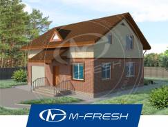 M-fresh Summer delicious (Готовый проект небольшого дома с мансардой! ). 100-200 кв. м., 1 этаж, 4 комнаты, дерево