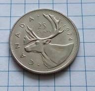 25 центов 1974 года. Канада. В наличии!