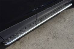 Пороги труба с листом Ford Kuga 2013- (d42) . Отправка по Миру!. Ford Kuga. Под заказ