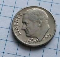 10 центов 1973 года. В наличии!