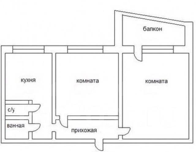 Планировка улучшенка 2 комнаты