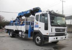 Daewoo Novus. F8CJF 4x2 c краном Dongyang SS2036 и буром, 7 640 куб. см., 4x2