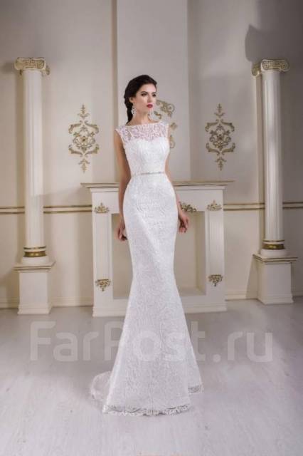 Платье свадебное цвета шампань р.46 и перчатки Festima.Ru - частные объявления