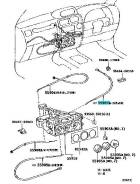 Тросик печки. Toyota Land Cruiser, KDJ90, KDJ95, KZJ90, KZJ95, LJ90, LJ95, RZJ95, VZJ95 Toyota Land Cruiser Prado, KDJ90, KDJ90W, KDJ95, KDJ95W, KZJ90...