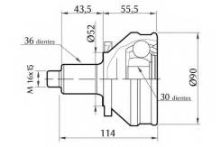 Шрус подвески. Audi A1 Audi A2 Skoda Praktik Skoda Roomster Skoda Fabia Skoda Rapid Volkswagen Polo