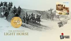 Австралия 1 доллар 2017 Australian Light Horse WWI Лошадь. Война
